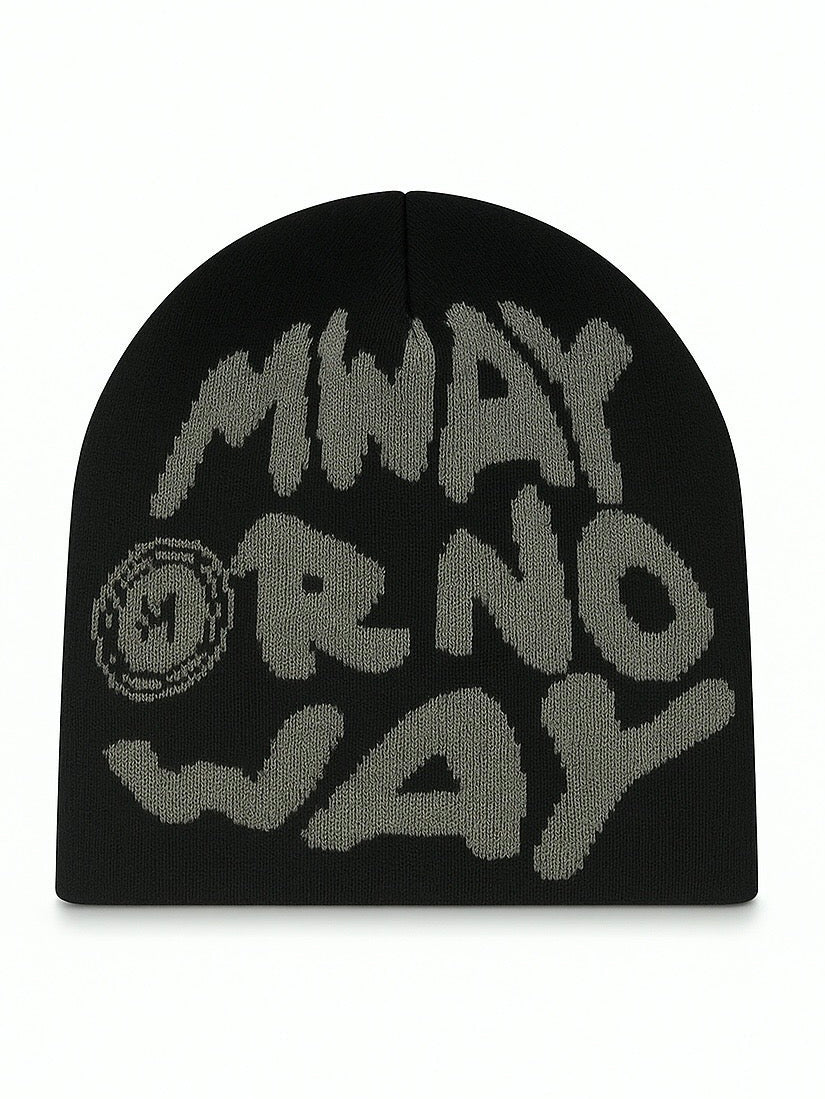Satin Lined "M way or No way" Beanie