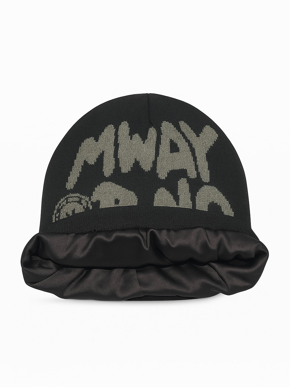 Satin Lined "M way or No way" Beanie